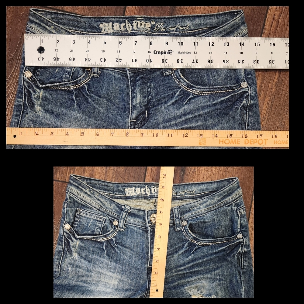 Machine Distressed Jeans - Picture 13 of 16